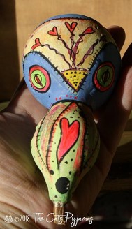 Painted Owl Gourd 15